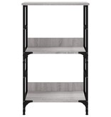 VidaXL Boekenrek 50x33x82 cm bewerkt hout grijs sonoma eikenkleurig