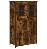 VidaXL Hoge kast 62x32x106,5 cm bewerkt hout gerookt eikenkleurig