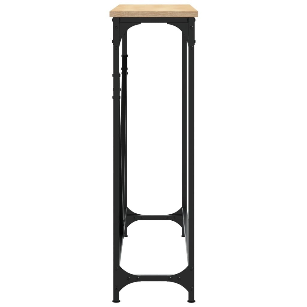 VidaXL Wandtafel 102x22,5x75 cm bewerkt hout sonoma eikenkleurig