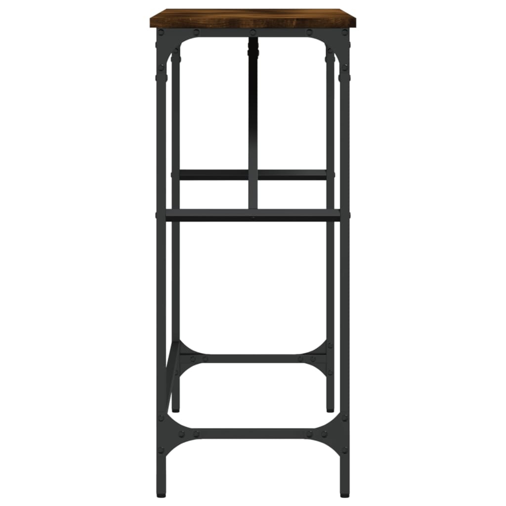 VidaXL Wandtafel 100x32x75 cm bewerkt hout gerookt eikenkleurig