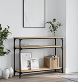 VidaXL Wandtafel 100x29x75 cm bewerkt hout sonoma eikenkleurig