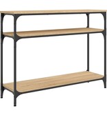 VidaXL Wandtafel 100x29x75 cm bewerkt hout sonoma eikenkleurig