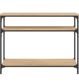 VidaXL Wandtafel 100x29x75 cm bewerkt hout sonoma eikenkleurig