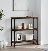 VidaXL Wandtafel 75x22,5x75 cm bewerkt hout bruin eikenkleur