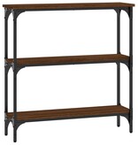 VidaXL Wandtafel 75x22,5x75 cm bewerkt hout bruin eikenkleur