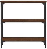 VidaXL Wandtafel 75x22,5x75 cm bewerkt hout bruin eikenkleur