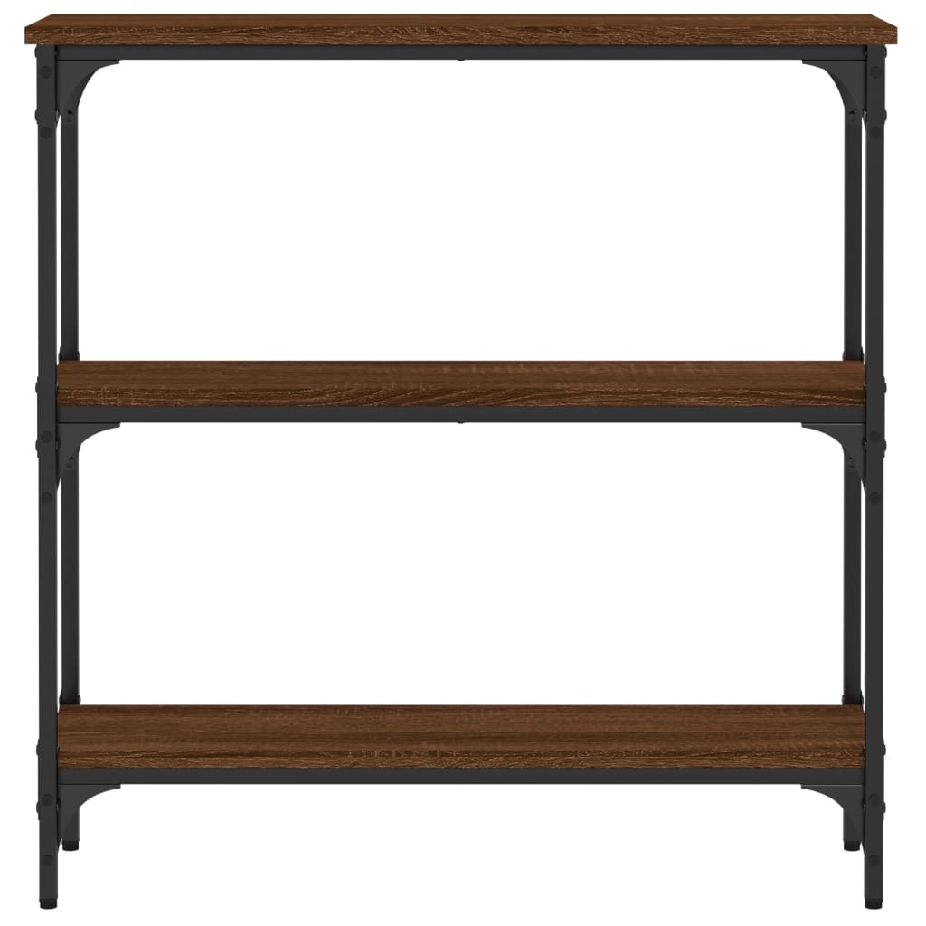 VidaXL Wandtafel 75x22,5x75 cm bewerkt hout bruin eikenkleur