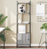 VidaXL Boekenkast met deur 44,5x30x154,5 cm hout grijs sonoma eiken