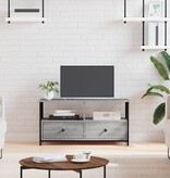 VidaXL Tv-meubel 90x33x45 cm bewerkt hout grijs sonoma eikenkleurig