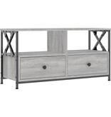 VidaXL Tv-meubel 90x33x45 cm bewerkt hout grijs sonoma eikenkleurig