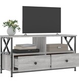 VidaXL Tv-meubel 90x33x45 cm bewerkt hout grijs sonoma eikenkleurig