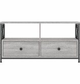VidaXL Tv-meubel 90x33x45 cm bewerkt hout grijs sonoma eikenkleurig