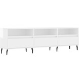 VidaXL Tv-meubel 150x30x44,5 cm bewerkt hout hoogglans wit