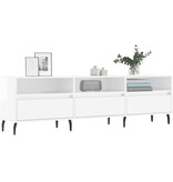 VidaXL Tv-meubel 150x30x44,5 cm bewerkt hout hoogglans wit