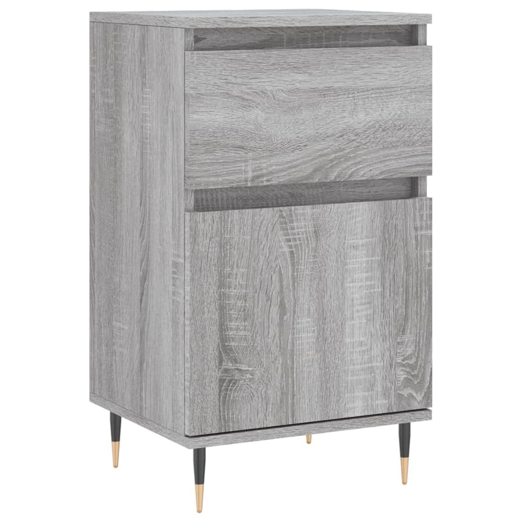 VidaXL Dressoir 40x35x70 cm bewerkt hout grijs sonoma