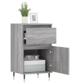 VidaXL Dressoir 40x35x70 cm bewerkt hout grijs sonoma