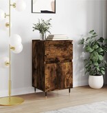 VidaXL Dressoir 40x35x70 cm bewerkt hout gerookt eikenkleurig