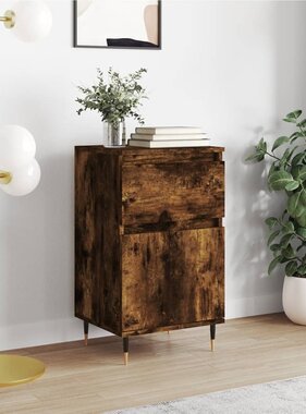 VidaXL Dressoir 40x35x70 cm bewerkt hout gerookt eikenkleurig