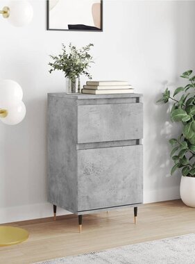 VidaXL Dressoir 40x35x70 cm bewerkt hout betongrijs