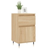 VidaXL Dressoir 40x35x70 cm bewerkt hout sonoma eikenkleurig