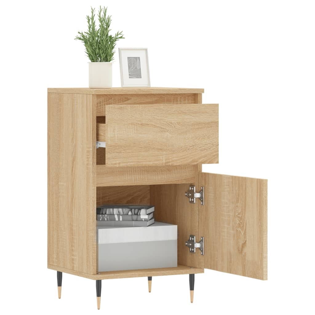 VidaXL Dressoir 40x35x70 cm bewerkt hout sonoma eikenkleurig