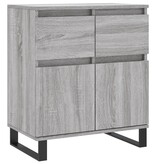 VidaXL Dressoir 60x35x70 cm bewerkt hout grijs sonoma eikenkleurig