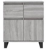 VidaXL Dressoir 60x35x70 cm bewerkt hout grijs sonoma eikenkleurig