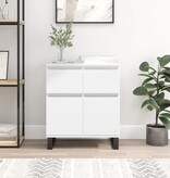 VidaXL Dressoir 60x35x70 cm bewerkt hout wit