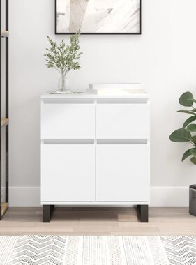 VidaXL Dressoir 60x35x70 cm bewerkt hout wit