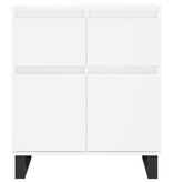 VidaXL Dressoir 60x35x70 cm bewerkt hout wit