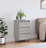 VidaXL Dressoir 40x35x70 cm bewerkt hout grijs sonoma