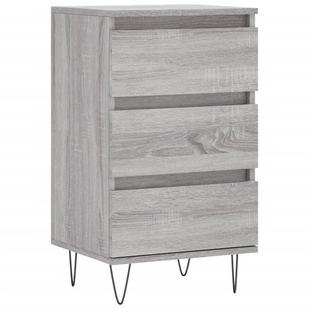 VidaXL Dressoir 40x35x70 cm bewerkt hout grijs sonoma