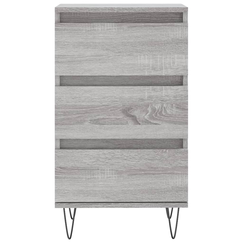 VidaXL Dressoir 40x35x70 cm bewerkt hout grijs sonoma