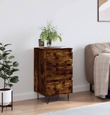 VidaXL Dressoir 40x35x70 cm bewerkt hout gerookt eikenkleurig