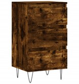 VidaXL Dressoir 40x35x70 cm bewerkt hout gerookt eikenkleurig