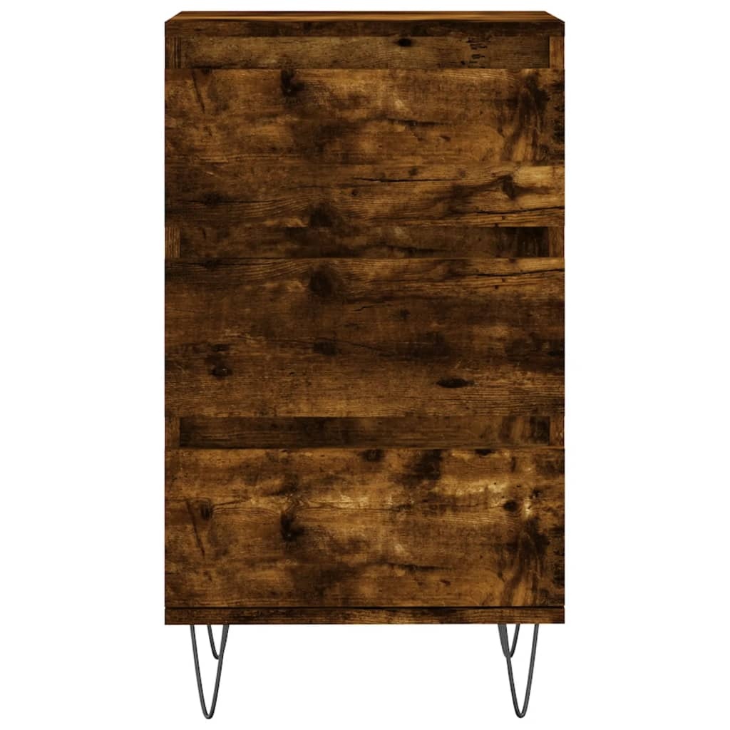 VidaXL Dressoir 40x35x70 cm bewerkt hout gerookt eikenkleurig