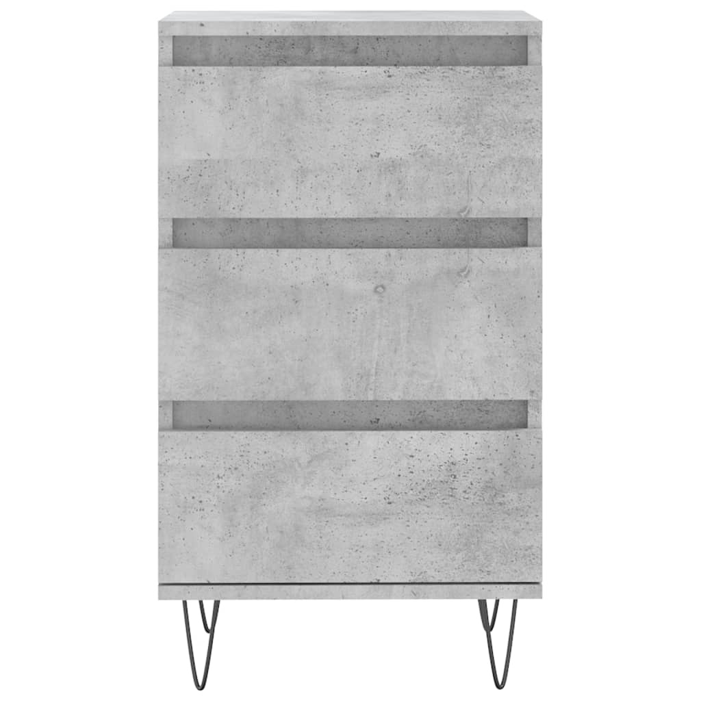 VidaXL Dressoir 40x35x70 cm bewerkt hout betongrijs