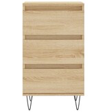 VidaXL Dressoir 40x35x70 cm bewerkt hout sonoma eikenkleurig