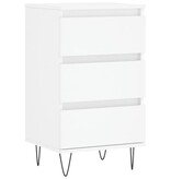 VidaXL Dressoir 40x35x70 cm bewerkt hout wit