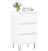 VidaXL Dressoir 40x35x70 cm bewerkt hout wit