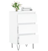 VidaXL Dressoir 40x35x70 cm bewerkt hout wit