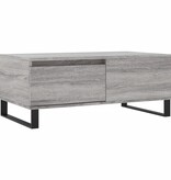 VidaXL Salontafel 90x50x36,5 cm bewerkt hout grijs sonoma