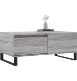 VidaXL Salontafel 90x50x36,5 cm bewerkt hout grijs sonoma