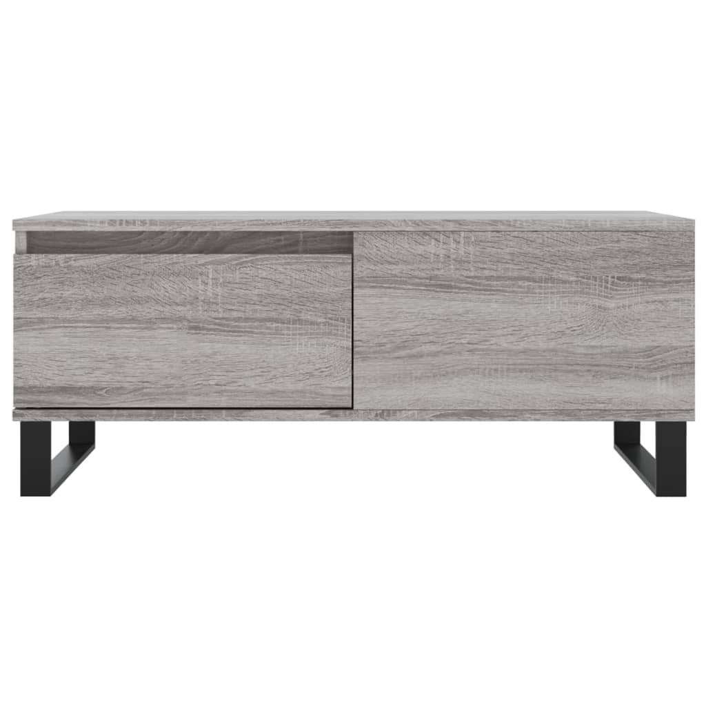 VidaXL Salontafel 90x50x36,5 cm bewerkt hout grijs sonoma