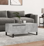 VidaXL Salontafel 90x50x36,5 cm bewerkt hout betongrijs