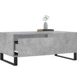 VidaXL Salontafel 90x50x36,5 cm bewerkt hout betongrijs
