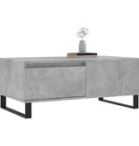 VidaXL Salontafel 90x50x36,5 cm bewerkt hout betongrijs