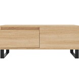 VidaXL Salontafel 90x50x36,5 cm bewerkt hout sonoma eikenkleurig