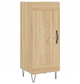 VidaXL Dressoir 34,5x34x90 cm bewerkt hout sonoma eiken