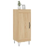 VidaXL Dressoir 34,5x34x90 cm bewerkt hout sonoma eiken
